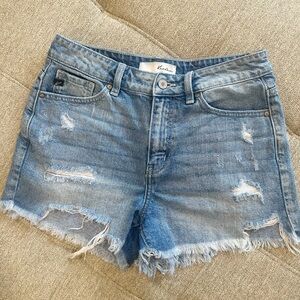 KanCan Distressed Denim Shorts